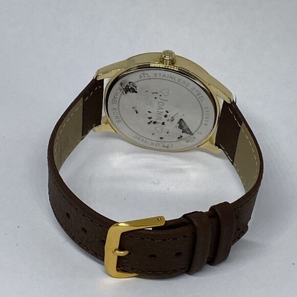 Michael Kors MK3490 Women's Brown Leather Analog Dial Quartz Wrist Watch HK995 - Picture 10 of 12
